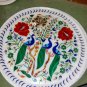 15" Marble Plate Handmade Paua Shell Floral Pietra Dura Peacock Gifts Arts