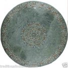 36" Green Marble Semi Precious Dining Coffee Table Top Lapis Lazuli Paua Shell 36" Green Marble Semi Precious Dining Coffee Table Top Lapis Lazuli Paua Shell