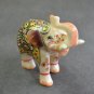 3" Marble Elephant Color Hand Painted Handmade Home Decorative Gifts Arts