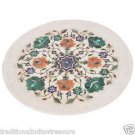 11" Marble Plate Pietra Dura Malachite Mosaic Beautiful Home Decor Best Gifts