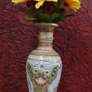 9" Decorative Marble Flower Vase Pot Beautiful Showcase Home Decor Design Gifts