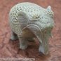 5" Marble Elephant Undercut Inside Baby Elephant Filigree Rare Home Decor Gifts