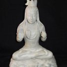 8" Off White Marble Antique Style Shiva Handmade Shankar Bhagwan Mahadev Pooja