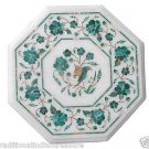 Size 1'x1' Marble End Coffee Table Top Semi Malachite Mosaic Art Home Decor H954 Size 1'x1' Marble End Coffee Table Top Semi Malachite Mosaic Art Home Decor H954