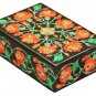 6"x4"x2" Black Marble Jewelry Trinket Box Malachite Mosaic Home Decor Gift Inlay
