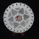 8" Marble Plate Rare Hakik Very Fine Grill Work Inlaid Floral handmade Decor Art
