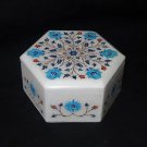 Jewelry Box Turquoise Semi Mosaic Inlaid Trinket Handmade Home Decor Gifts New