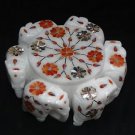 Marble Paua Shell Big Jewelry Box Trinket Six Round Elephant Xmas Art Gifts New Marble Paua Shell Big Jewelry Box Trinket Six Round Elephant Xmas Art Gifts New