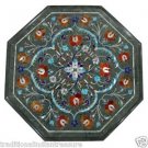 Size 12"x12" Marble Coffee Table Top Mosaic Inlay Floral Marquetry Art Furniture