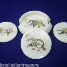 Marble Coaster Set Handmade Elephant Inlaid Mother Of Pearl Decorative Gifts New Marble Coaster Set Handmade Elephant Inlaid Mother Of Pearl Decorative Gifts New