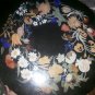 24" Black Marble Dining Coffee Table Top Marquetry Mosaic Pietra Dura Decor Art