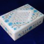 6"x4"x1.5" White Marble Jewelry Box Turquoise Inlay Handmade Pietra Dura Gifts