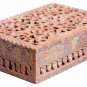 6"x4"x2" Marble Jewelry Box Handmade Filigree Trinket Box Home Decorative Arts