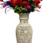 18" Marble Soapstone Flower Vase Pot Beautiful Elephant Home Decor Arts Gifts
