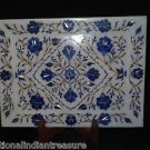 Marble Serving Tray Plate Lapis Lazuli Handmade Pietra Dura Home decor Mosaic