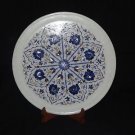 13" Marble Plate Lapis Lazuli Handmade Marquetry Pietra Dura Art Beautiful Gifts 13" Marble Plate Lapis Lazuli Handmade Marquetry Pietra Dura Art Beautiful Gifts