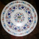 12" Marble Decorative Plate Art Marquetry Mosaic Pietra Dura Home Decor Gifts 12" Marble Decorative Plate Art Marquetry Mosaic Pietra Dura Home Decor Gifts