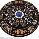 5' Marble Dining Table Top Rare Gem Inlaid Floral Pietra Dura Art Handmade Decor