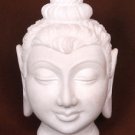 8" White Marble Buddha Goddess Fine With Stone Buddha Calm & Blessing Posture