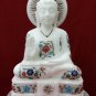 12" White Marble Buddha Goddess Figure statue Decor Gifts Reglious Handcarve