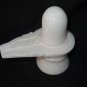 8" White Marble Shiva Lingam Statue Shivling Handmade Hinduism worship Idol Art