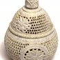 5"x5"x6" Marble Jewelry Box Jar Trinket Decor Flower Collectible Handmade Gifts