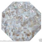 12" White Marble Coffee Table Top Mother Of Pearl Italian Home Decor