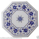 Size 18"x18" Marble Side Coffee Table Top Inlay Lapis Mosaic Art Home Deco H953A Size 18"x18" Marble Side Coffee Table Top Inlay Lapis Mosaic Art Home Deco H953A