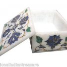 4"x3"x2" Marble Decorative Handmade Jewelry Box Trinket Lapis Lazuli Home Gifts