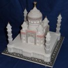9"x9" White Marble Taj Mahal Collectible Replica Handicraft Home Decor Gifts