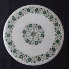 21" Marble Table Top Malachite Pietra Dura Centre Table Top Home Decor Gifts