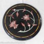 12" Black Table Top Unique Coffee Handmade Marquetry Home Decorative Gifts Art