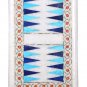 Size 20"x12" Marble Turquoise Backgammon Game Table Marquetry Home Garden Déco