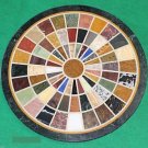 24" Black Marble Mosaic Round inlaid Fine Dining Coffee Table Top Home Decor 24" Black Marble Mosaic Round inlaid Fine Dining Coffee Table Top Home Decor