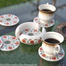 Marble Coaster Set Handicraft Hakik Inlay Work Malachite Mosaic Collectible Art Marble Coaster Set Handicraft Hakik Inlay Work Malachite Mosaic Collectible Art