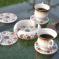 Marble Coaster Set Handicraft Hakik Inlay Work Malachite Mosaic Collectible Art