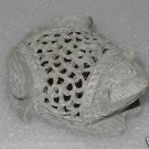 3"x3"x1.5" Marble Frog Handmade Tiny Carved Hole Figurine Animal Sculpture Gifts
