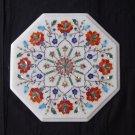 13" White Marble Coffee Marquetry Dining Hakik Table Top Home Decor Gifts 13" White Marble Coffee Marquetry Dining Hakik Table Top Home Decor Gifts