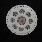 12" Marble Plate Very Fine Inlay Work Pietra Dura Gorgeous Plate Home Decor Art 12" Marble Plate Very Fine Inlay Work Pietra Dura Gorgeous Plate Home Decor Art