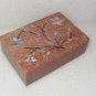 6"x4"x2" Marble Jewelry Box Trinket Inlay Decor Art India Collectible Handmade