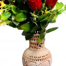 8" Marble Soapstone Flower Vase Pot Beautiful Antique Home Decor Design Gifts