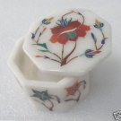 2"x1.5"x1.5" White Marble Jewelry Box Handmade Mosaic Inlaid Home Decor Arts New 2"x1.5"x1.5" White Marble Jewelry Box Handmade Mosaic Inlaid Home Decor Arts New