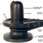 8" SHIVLING STATUE RELIGIOUS BLACK MARBLE SHIVA LINGAM HINDU POOJA HINDUISM
