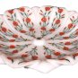 10" White Marble Dry Fruit Bowl Hakik Floral Inlay Pietradure Kitichen Art Gifts