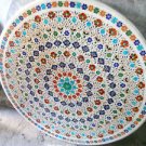 42" Round Marble Dining Table Top Floral Inlaid Orginal Gems Precious 42" Round Marble Dining Table Top Floral Inlaid Orginal Gems Precious