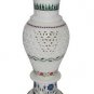 White Marble Flower Vase Real Gemtone Mosaic Floral Inlay Pietradure Decor Gifts