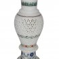 White Marble Flower Vase Real Gemtone Mosaic Floral Inlay Pietradure Decor Gifts