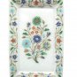 10"x6" Marble Tray Handmade Pietra Dura Very Rare Marquetry Home Decor Gifts
