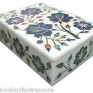 5"x3.5"x1.5" Marble Jewelry Box Trinket Box Handmade Pietra Dura Semi Precious