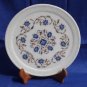 8" Decorative White Marble Plate Semi Precious Hakik Inalid Pietra Dura Handmade